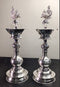 Pure Silver Peacock Lamp pair 565gm - By Mahita Collections